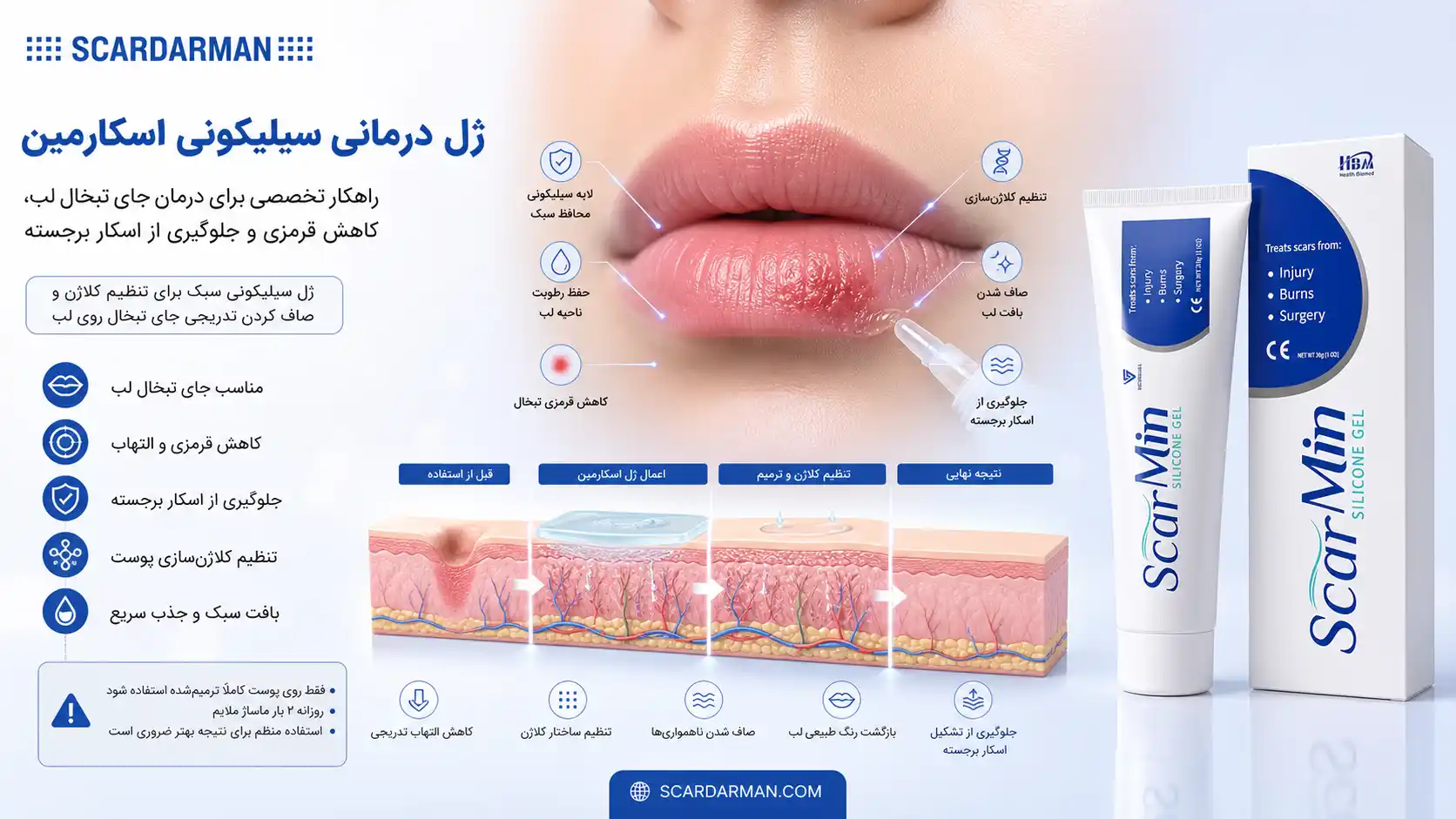 ژل درمانی سیلیکونی اسکارمین