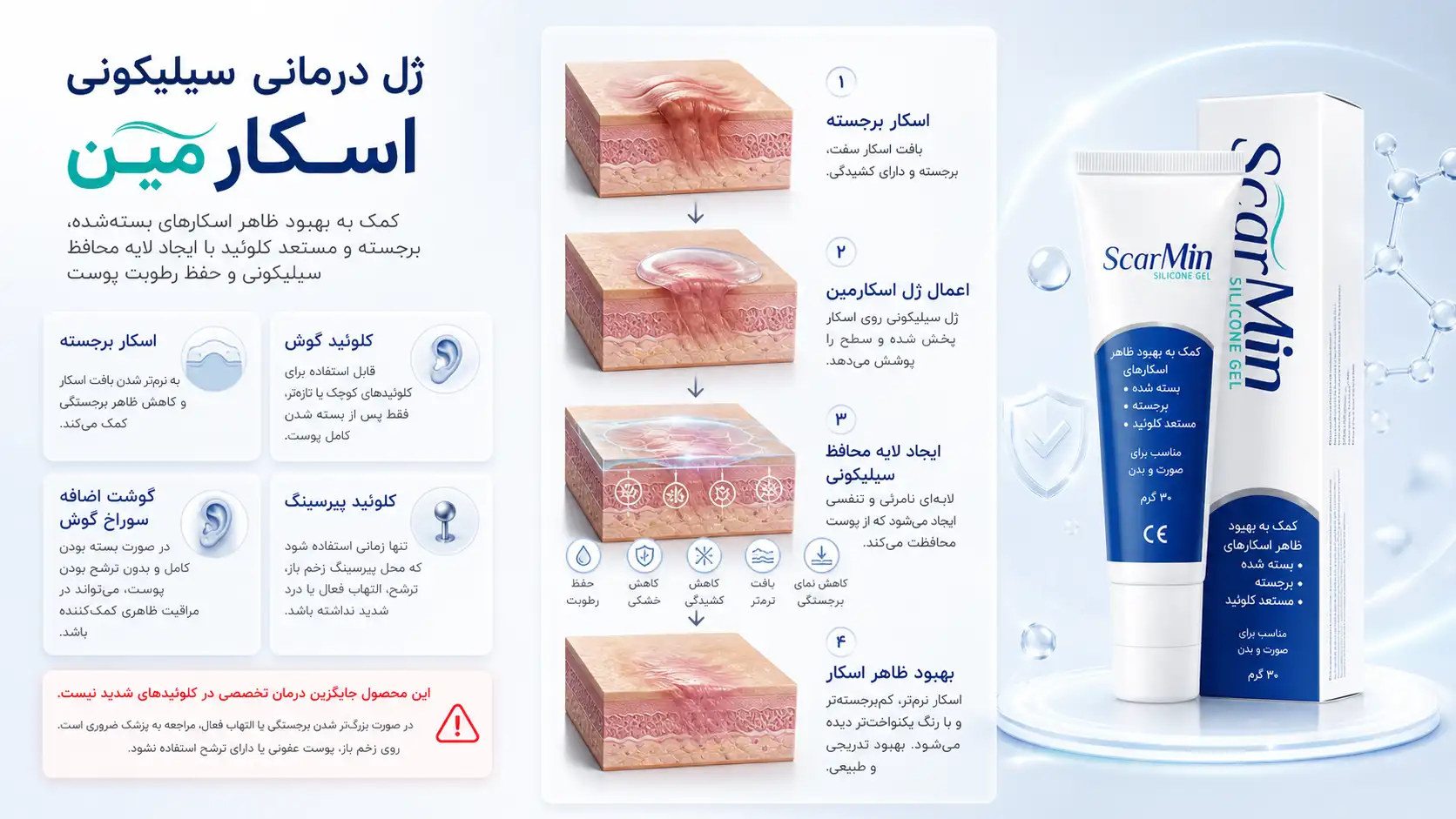 ژل درمانی سیلیکونی اسکار مین