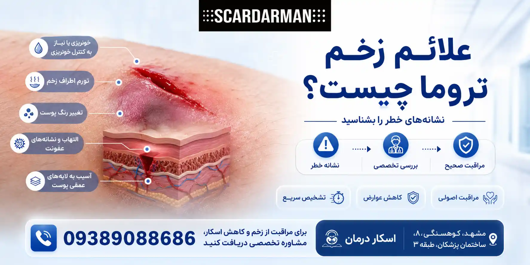 علائم زخم تروما